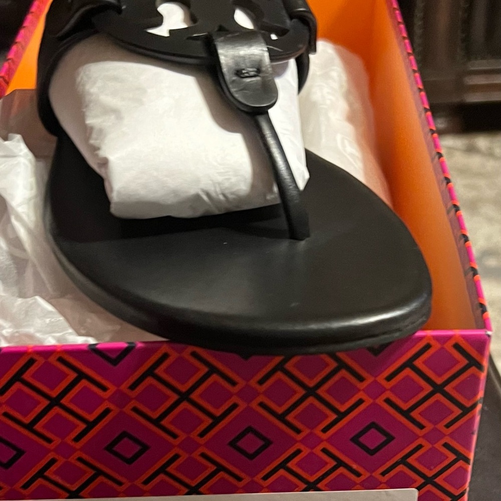 Tory Burch Miller Black Sandal: New